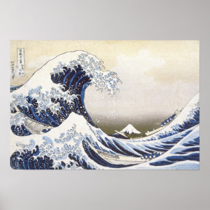 Affiches La Grande vague par Hokusai