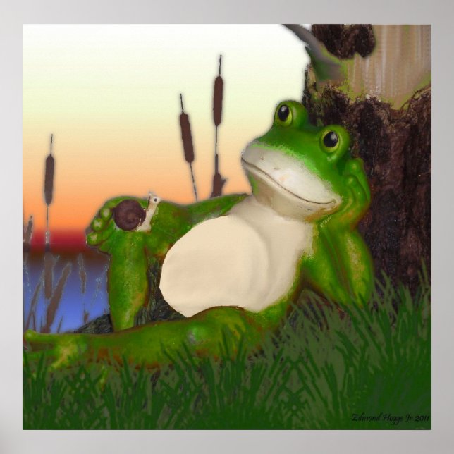 Affiches La grenouille et l'escargot (Devant)