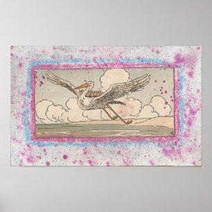 Affiches La grue aide les flèches