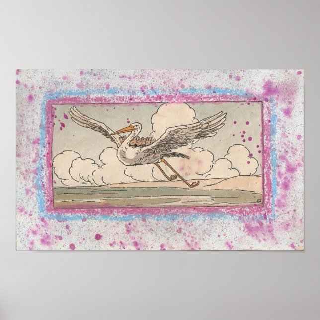 Affiches La grue aide les flèches (Devant)