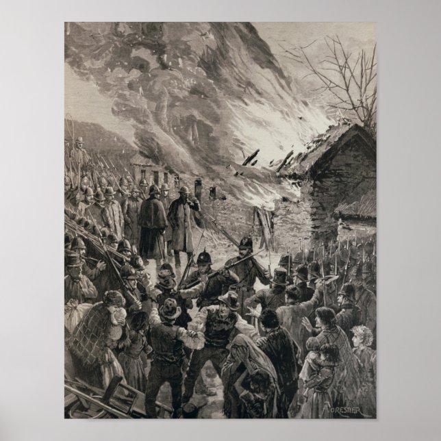 Affiches La guerre des loyers en Irlande (Devant)