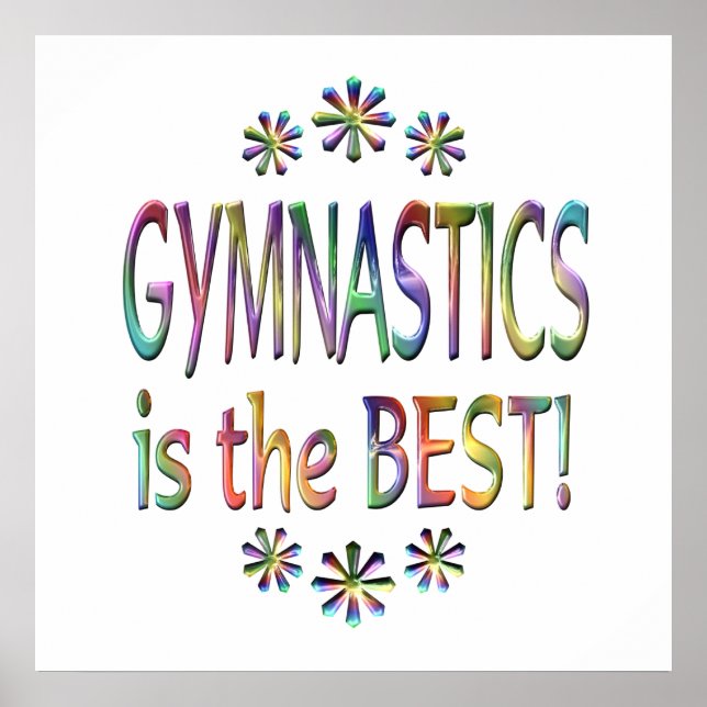 Affiches La gymnastique est la meilleure (Devant)