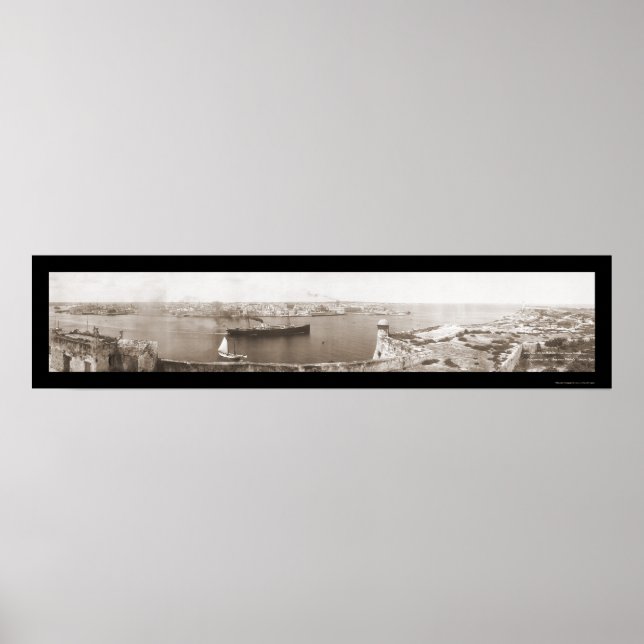 Affiches La Havane, Cuba Photo de départ 1911 (Devant)