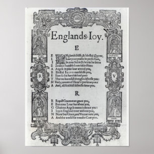 Affiches La joie de l'Angleterre par Richard Vennar, c.1602