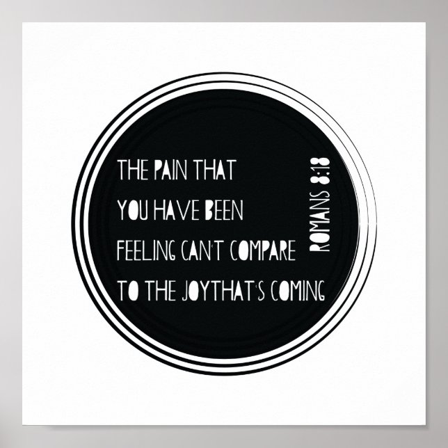 Affiches La Joie qui vient Romains 8:18 (Devant)