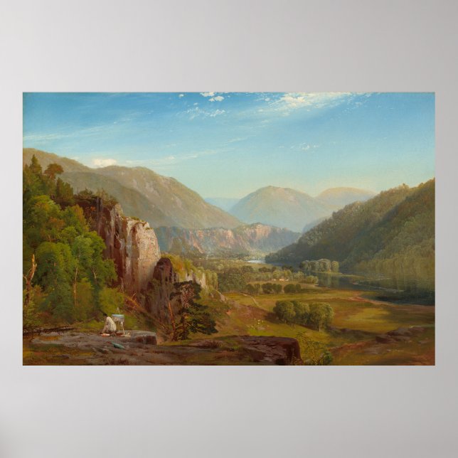 Affiches La Juniata River, Pennsylvanie par Thomas Moran (Devant)