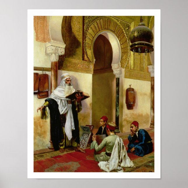 Affiches La leçon (huile sur toile) (Devant)