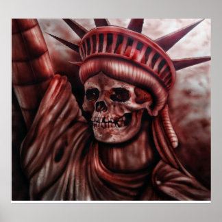 Affiches La liberté s'est détériorée