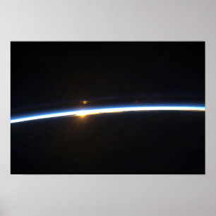 Affiches La ligne mince de l'atmosphère terrestre