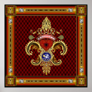 Affiches La Louisiane Louisiane de Vive