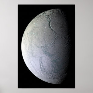 Affiches La lune de Saturne Encelade