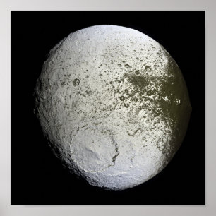 Affiches La lune de Saturne Iapetus 2