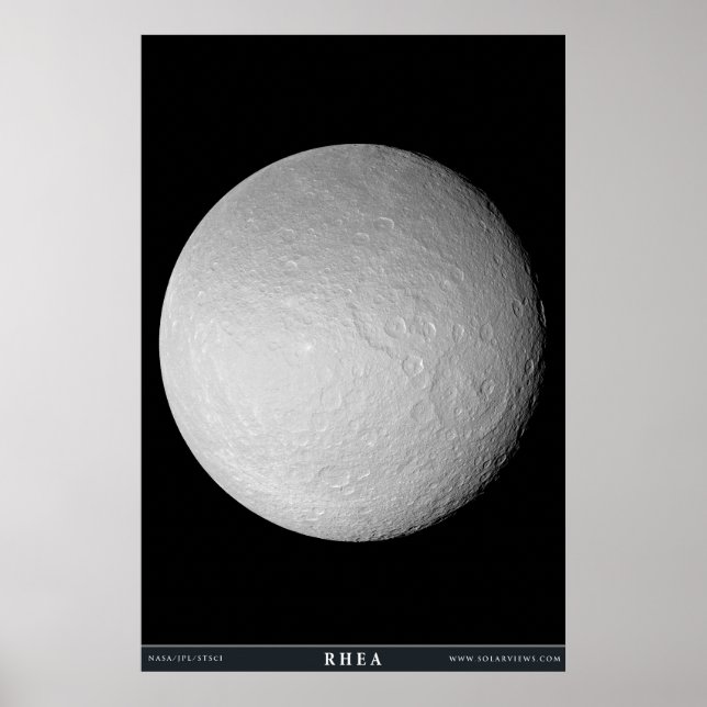 Affiches La Lune de Saturne Rhea (Devant)