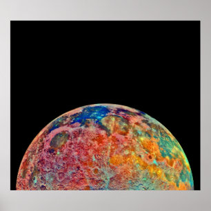Affiches La Lune minérale