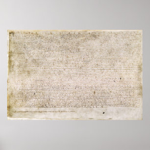 Affiches La Magna Carta de la charte 1215 des libertés