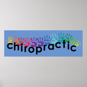 Affiches La main de chiropractie imprime l'affiche 36x12