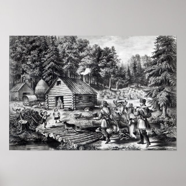 Affiches La maison des pionniers sur la frontière occidenta (Devant)