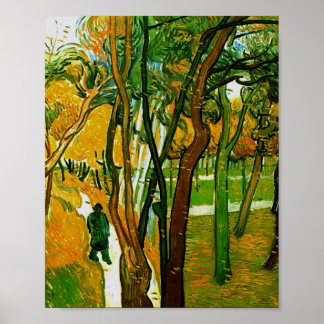 Affiches La Marche : Chute des Feuilles Van Gogh Art