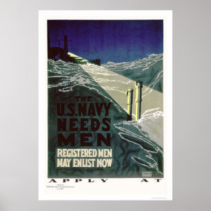 Affiches La marine américaine a besoin d'hommes (US02300)