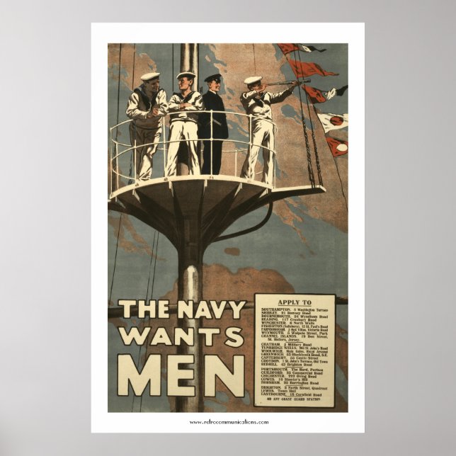 Affiches La Marine veut des hommes (Devant)