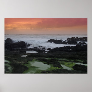 Affiches La mer au coucher du soleil