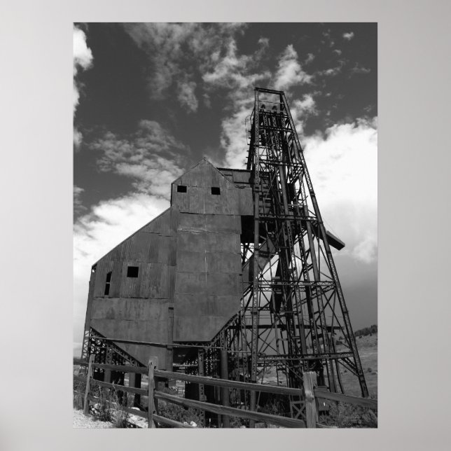 Affiches La mine #2 B&W (Devant)