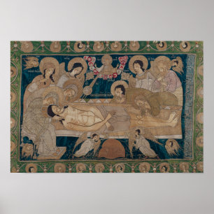 Affiches La mise au tombeau, école de Moscou, 1678