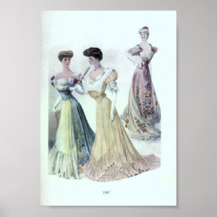 Affiches La mode vintage 1900's des femmes