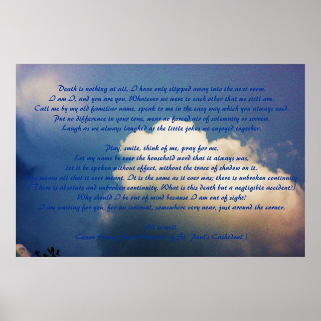 Affiches La Mort Est Rien.... (Devant)