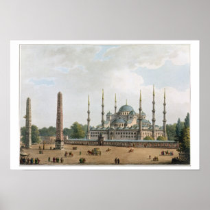 Affiches La Mosquée du Sultan Achmet à Constantinople, pla