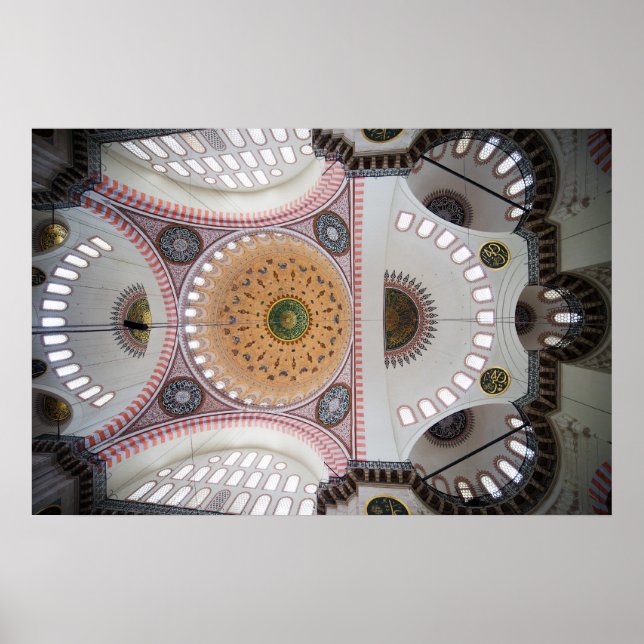 Affiches La mosquée Suleymaniye à Istanbul (Devant)