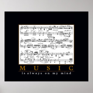 Affiches la musique est toujours dans mon esprit