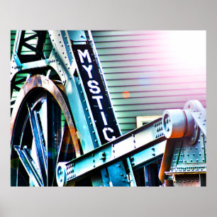 Affiches La Mystic River Drawbridge Comme Je La Vois