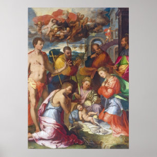 Affiches La Nativité, 1534 (huile sur panneau)