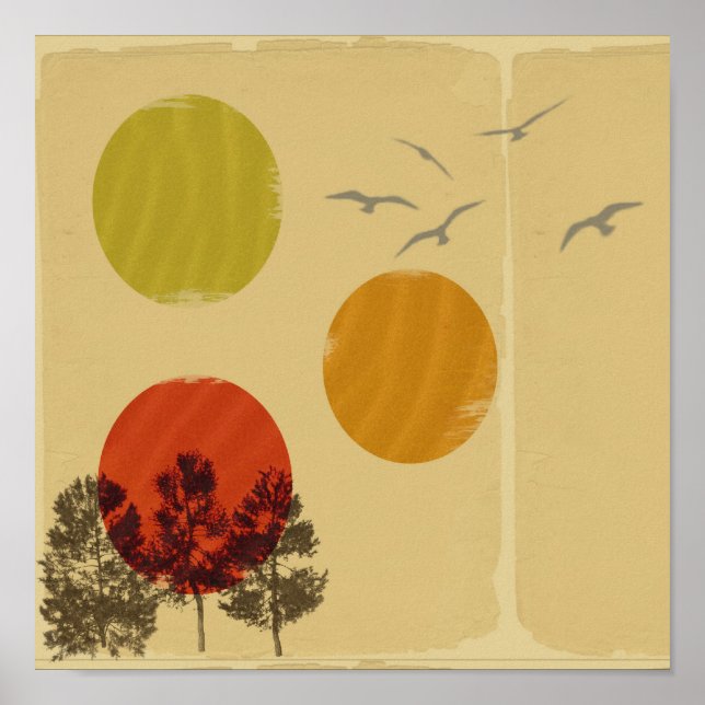 Affiches La nature à Retro (Devant)