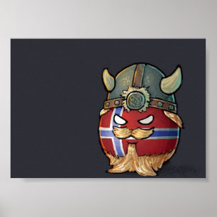 Affiches La Norvège Countryball
