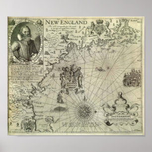 Affiches La Nouvelle Angleterre - 1616