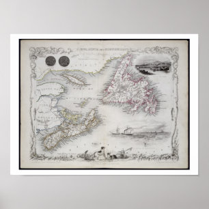 Affiches La Nouvelle-Écosse et Terre-Neuve, d'une série de