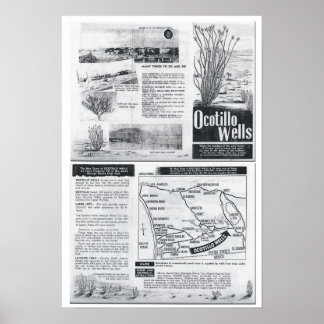 Affiches La nouvelle ville d'Ocotillo Wells - Brochure des