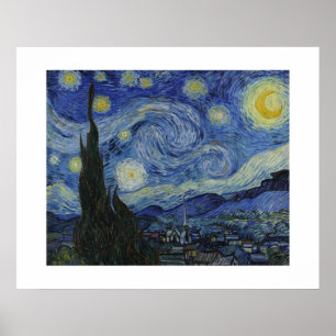 Affiches La nuit étoilée de Van Gogh