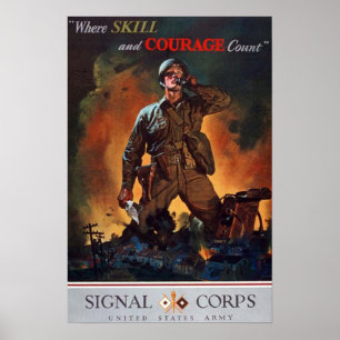 Affiches Là où la compétence et le courage comptent