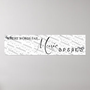 Affiches Là où les mots échouent, la musique parle