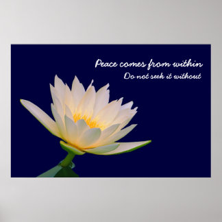 Affiches La paix vient de l'intérieur