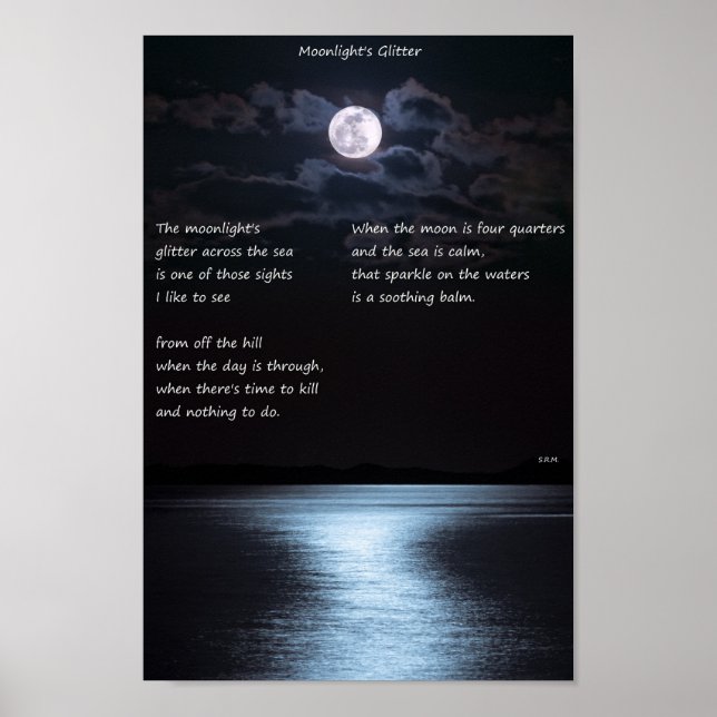 Affiches La Parties scintillant du clair de lune (Devant)