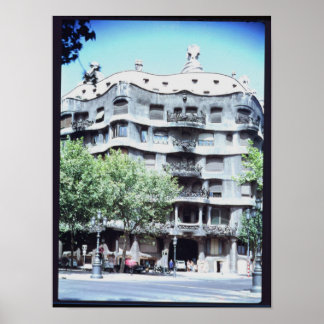 Affiches La Pedrera or Casa Mila, 1905-10