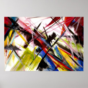 Affiches La peinture génétique des futuristes