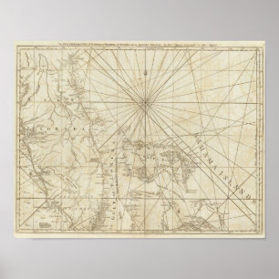 Affiches La péninsule et le Golfe de la Floride