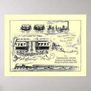 Affiches La Pennsylvanie a limité l'affiche 1887