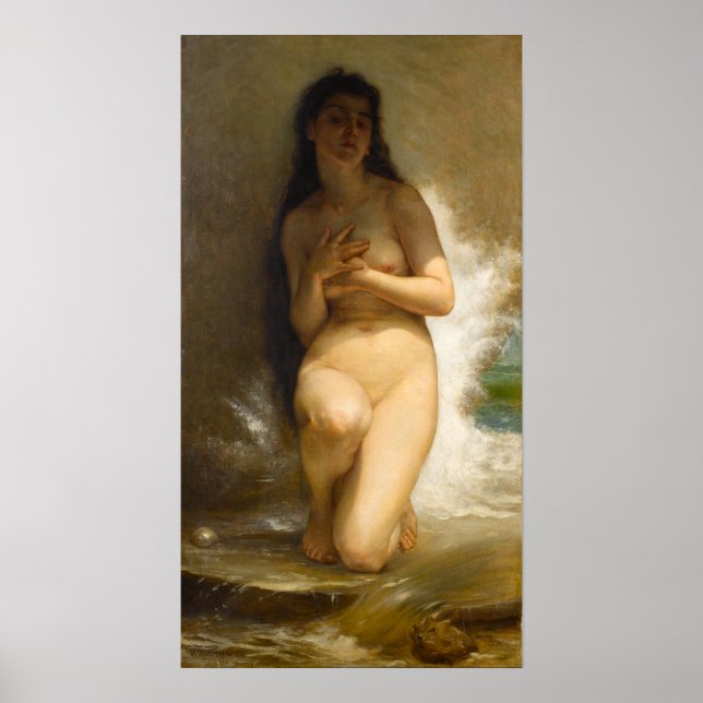 Affiches La Perle par William-Adolphe Bouguereau (Devant)