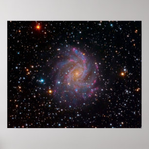 Affiches La photo de la galaxie des Feux d'artifice dans l'